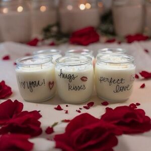 Romantic White Scented Candle 2 Wick